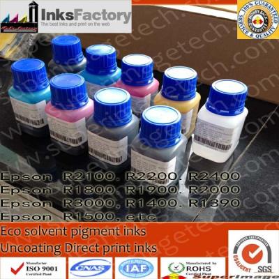 Free Coating Direct Eco Solvent Ink for Leather/PU/PC/PVC/Plastic/ABS